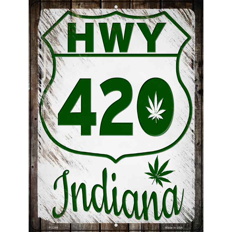 HWY 420 Indiana Wholesale Novelty Metal Parking SIGN