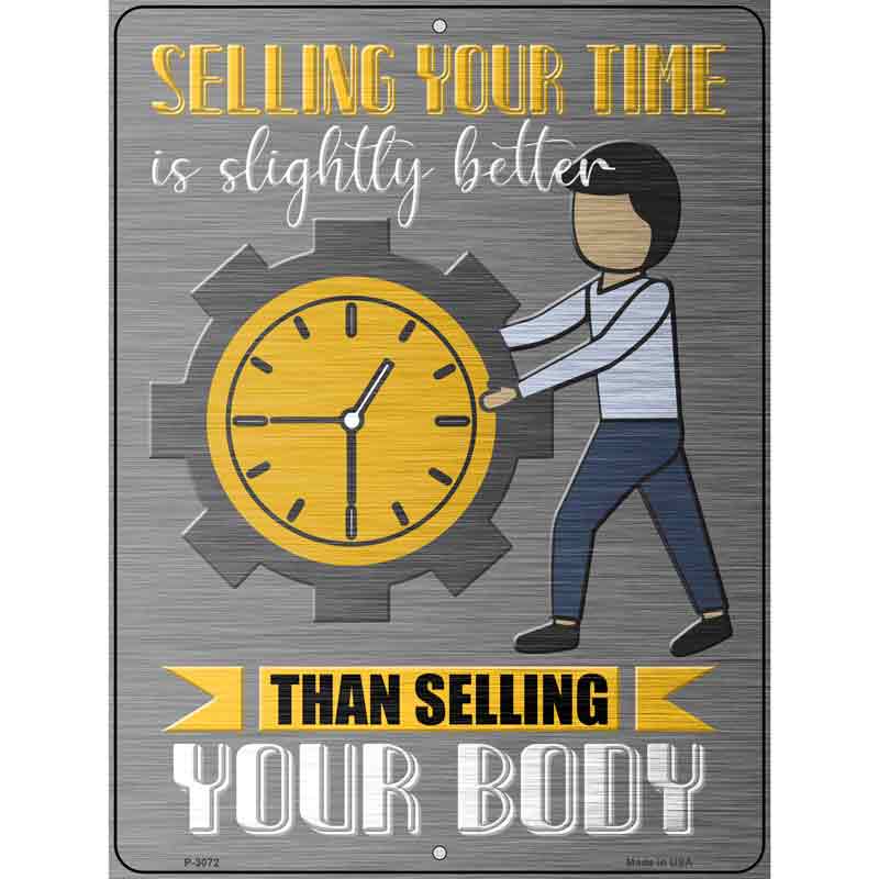 Selling Your Time Wholesale Novelty Metal Parking SIGN