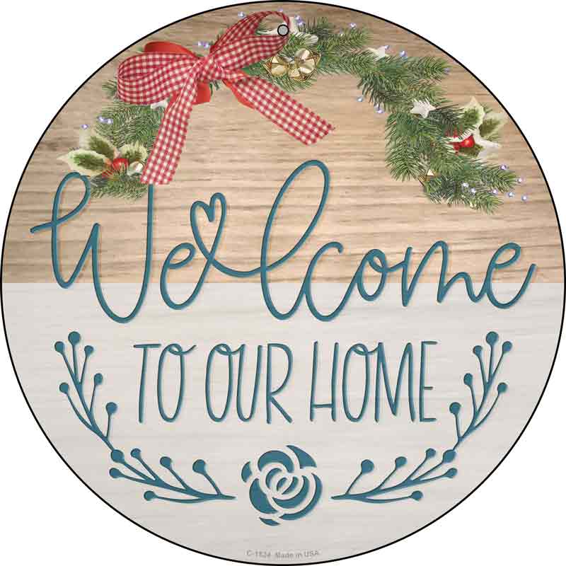 Our Home Wreath Wholesale Novelty Metal Circle Sign