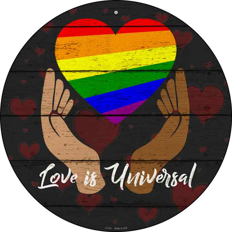 Love Is Universal Wholesale Novelty Metal Circular SIGN