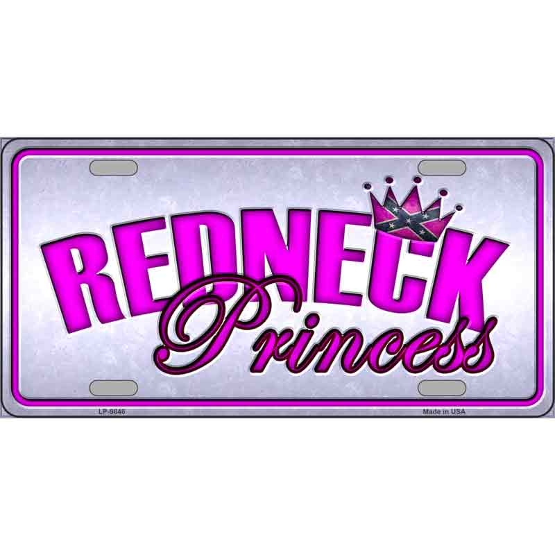 Princess Redneck Wholesale Metal Novelty License Plate