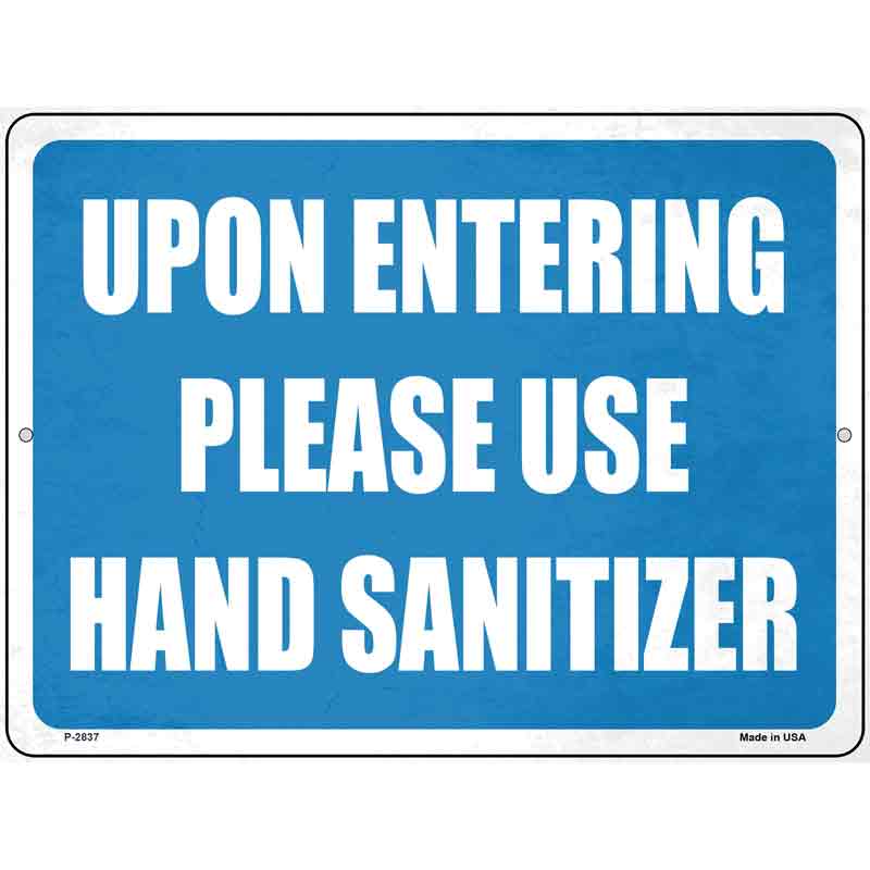 Please Use Hand Sanitizer Wholesale Novelty Metal Parking SIGN