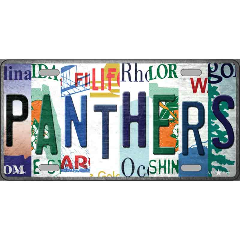 Panthers Strip Art Wholesale Novelty Metal License Plate Tag LP-13244