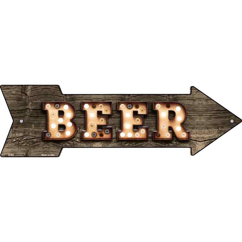 Beer Bulb Letters Wholesale Novelty Arrow SIGN