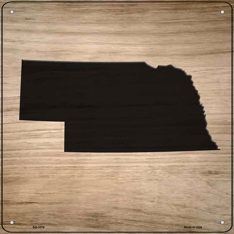 Nebraska Shape Letter Tile Wholesale Novelty Metal Square SIGN