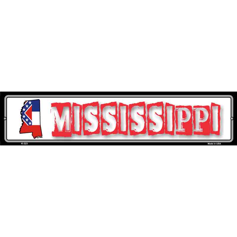Mississippi State Outline Wholesale Novelty Metal Vanity Small Street SIGN