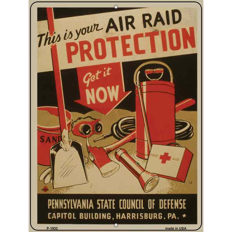 Air Raid Protection VINTAGE Poster Wholesale Parking Sign