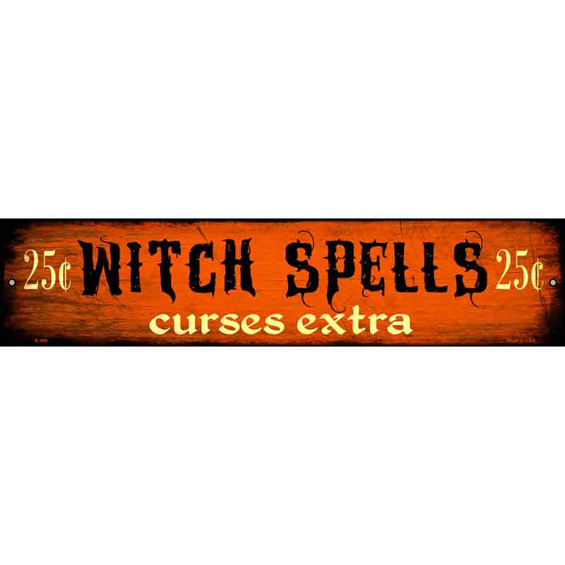 Witch Spells Wholesale Novelty Metal Small Street Sign