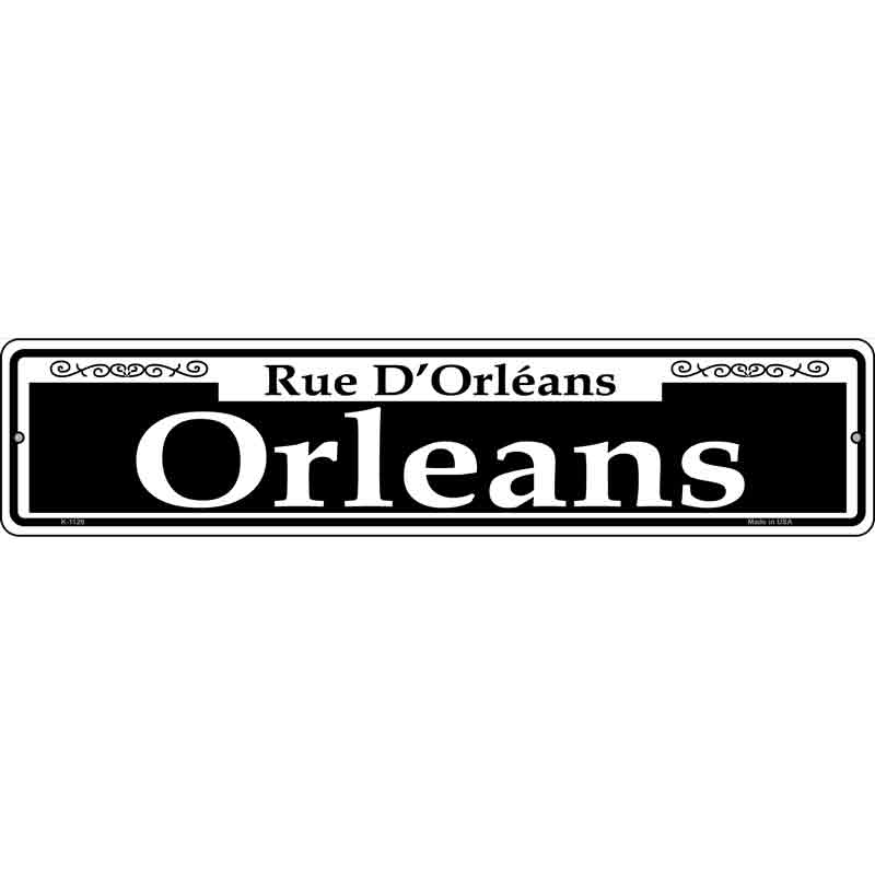 Orleans Wholesale Novelty Small Metal Street Sign