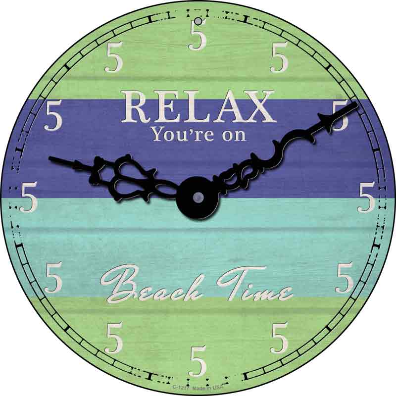 Youre On Beach Time Wholesale Novelty Metal Circular SIGN