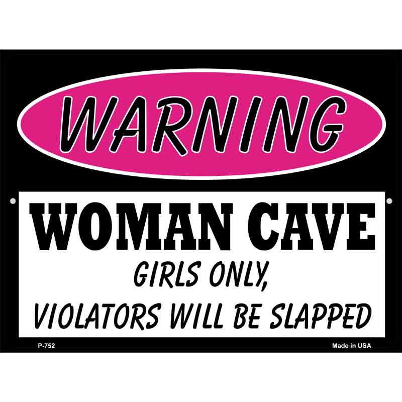 Woman Cave Girls Only Wholesale Metal Novelty Parking SIGN