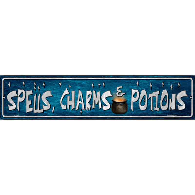 Spells CHARMs Potion Wholesale Novelty Small Metal Street Sign