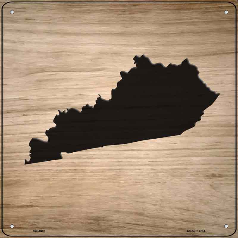 Kentucky Shape Letter Tile Wholesale Novelty Metal Square SIGN