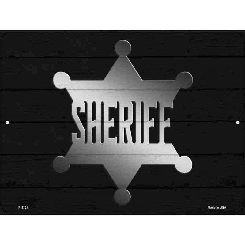 Sheriff Badge Wholesale Novelty Metal Parking SIGN