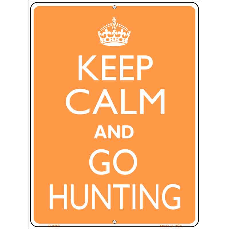 Keep Calm Go Hunting Wholesale Metal Novelty Parking SIGN