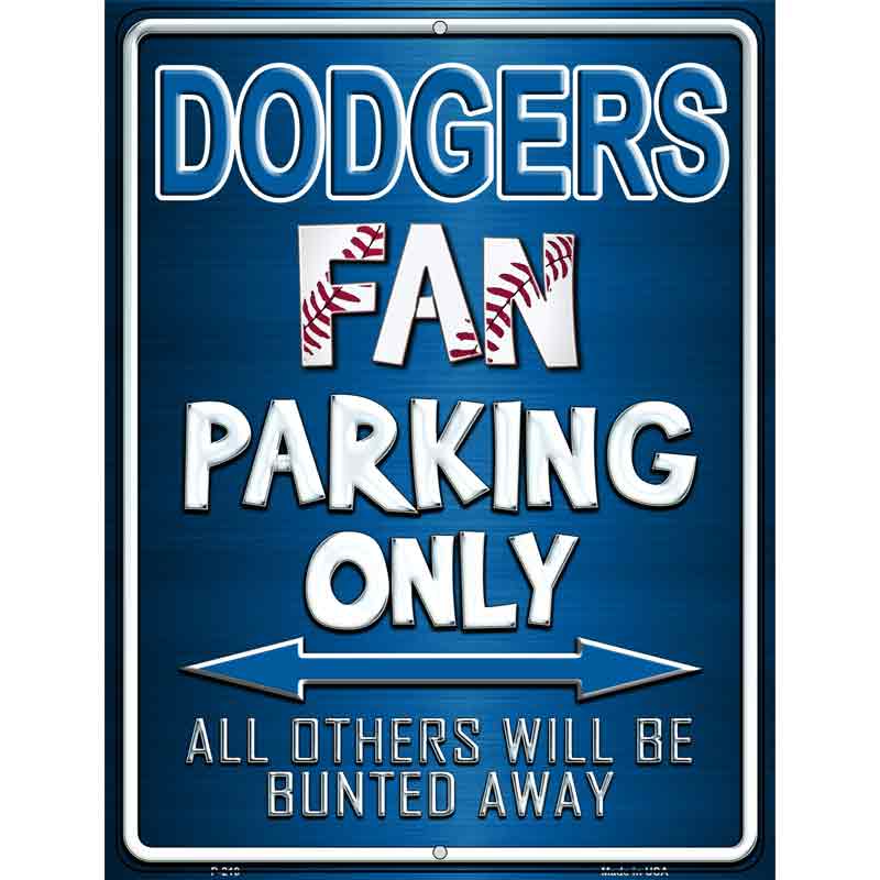 Dodgers Wholesale Metal Novelty Parking Sign