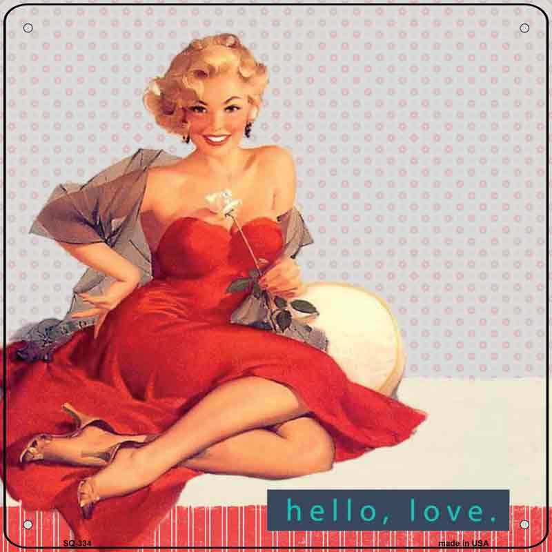 Hello Love Wholesale Novelty Metal Square SIGN