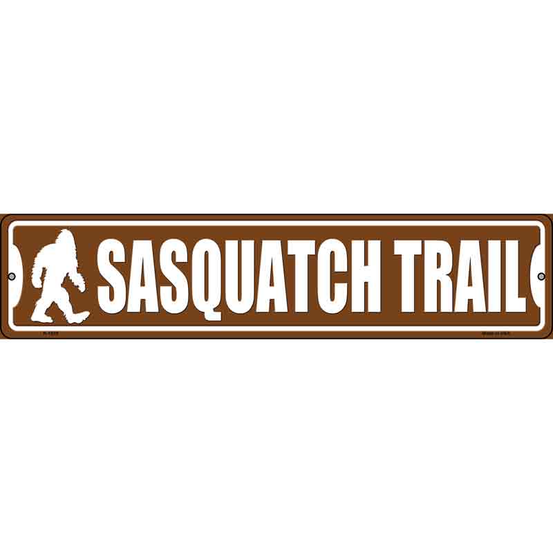 Sasquatch Trail Wholesale Novelty Small Metal Street Sign