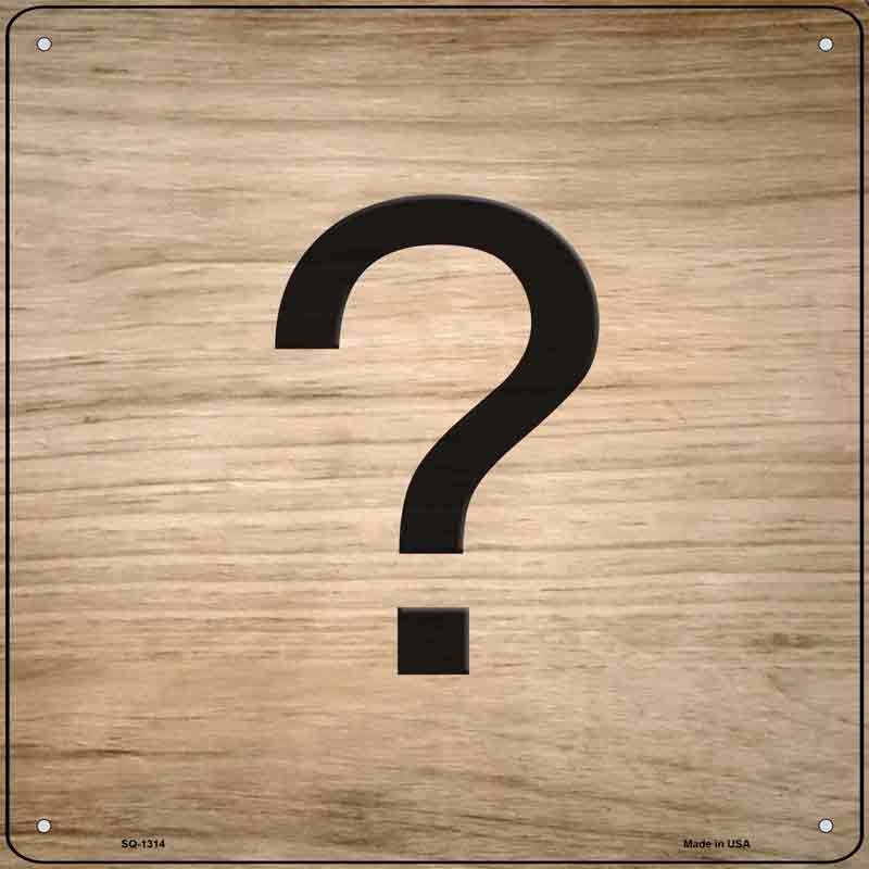 Question Mark Symbol Tiles Wholesale Novelty Metal Square SIGN
