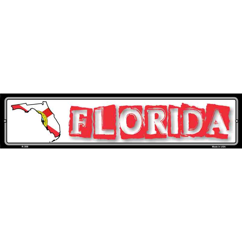 Florida State Outline Wholesale Novelty Metal Vanity Small Street SIGN