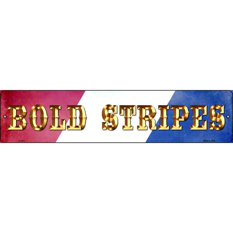 Bold Stripes Wholesale Novelty Small Metal Street SIGN