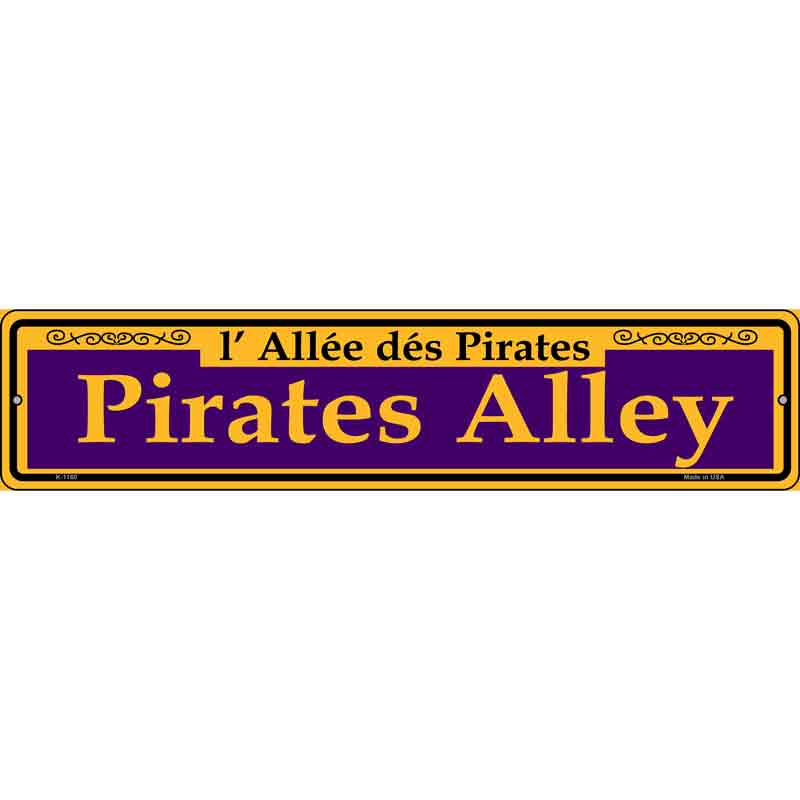 Pirates Alley Purple Wholesale Novelty Small Metal Street Sign