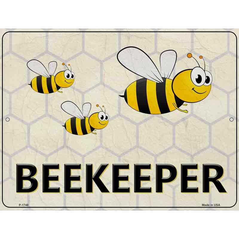 Beekeeper Wholesale Metal Novelty Parking SIGN