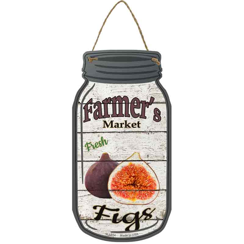 Figs Farmers Market Wholesale Novelty Metal Mason Jar SIGN