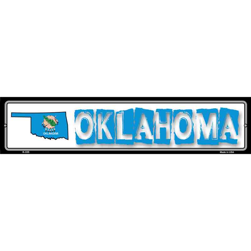 Oklahoma State Outline Wholesale Novelty Metal Vanity Small Street SIGN