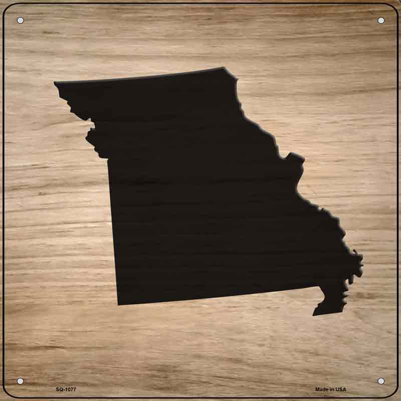 Missouri Shape Letter Tile Wholesale Novelty Metal Square SIGN