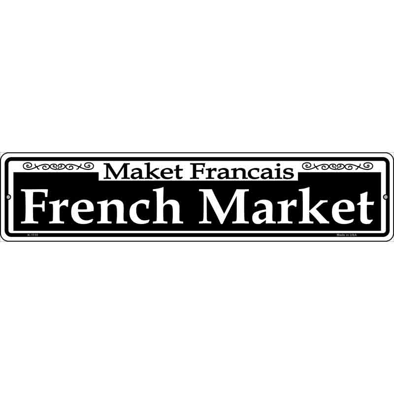 French Market Wholesale Novelty Small Metal Street Sign