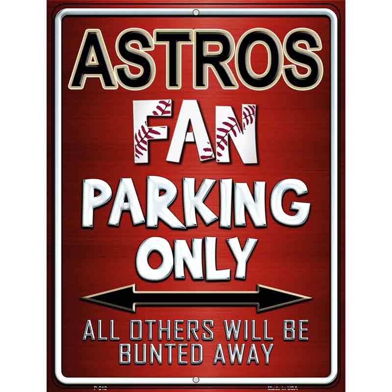 Astros Wholesale Metal Novelty Parking Sign