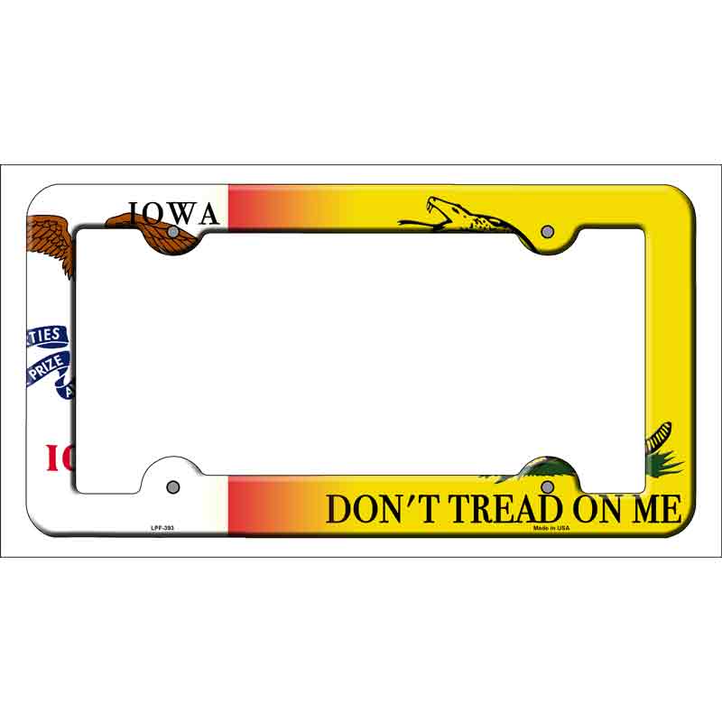 Iowa|Dont Tread Wholesale Novelty Metal License Plate FRAME