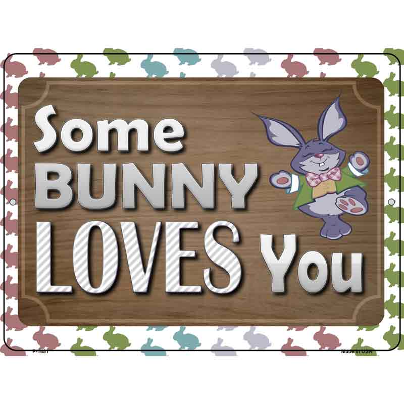 Some Bunny Loves You Wholesale Metal Novelty Parking Sign