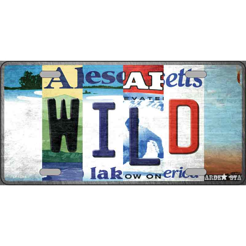 Wild Strip Art Wholesale Novelty Metal License Plate Tag