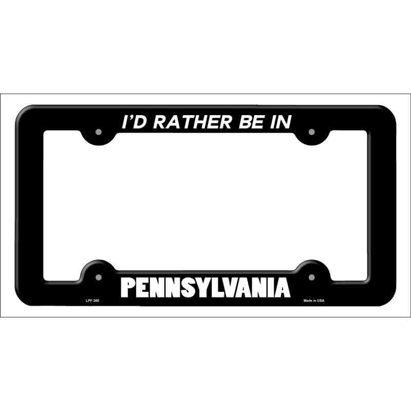 Be In Pennsylvania Wholesale Novelty Metal License Plate FRAME