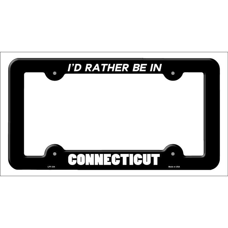 Be In Connecticut Wholesale Novelty Metal LICENSE PLATE Frame