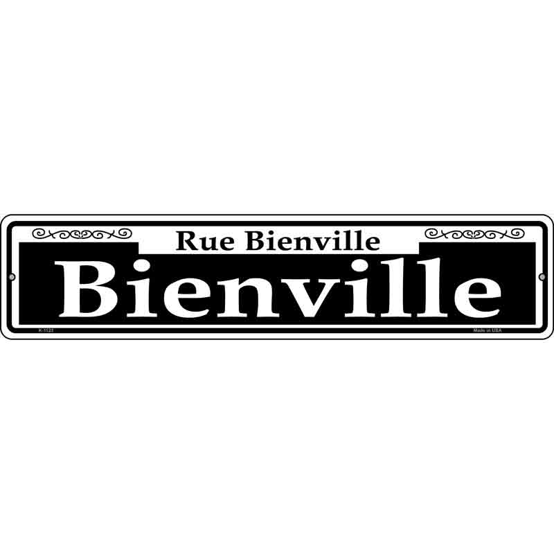 Bienville Wholesale Novelty Small Metal Street Sign