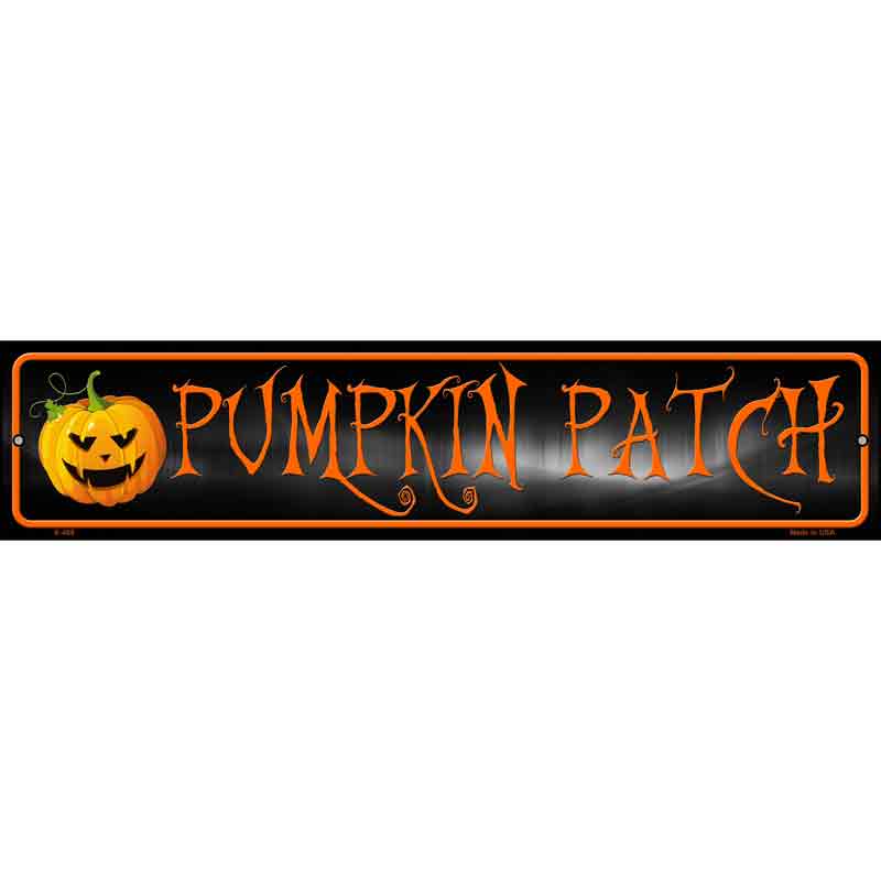 Pumpkin Patch Wholesale Novelty Metal Small Street Sign