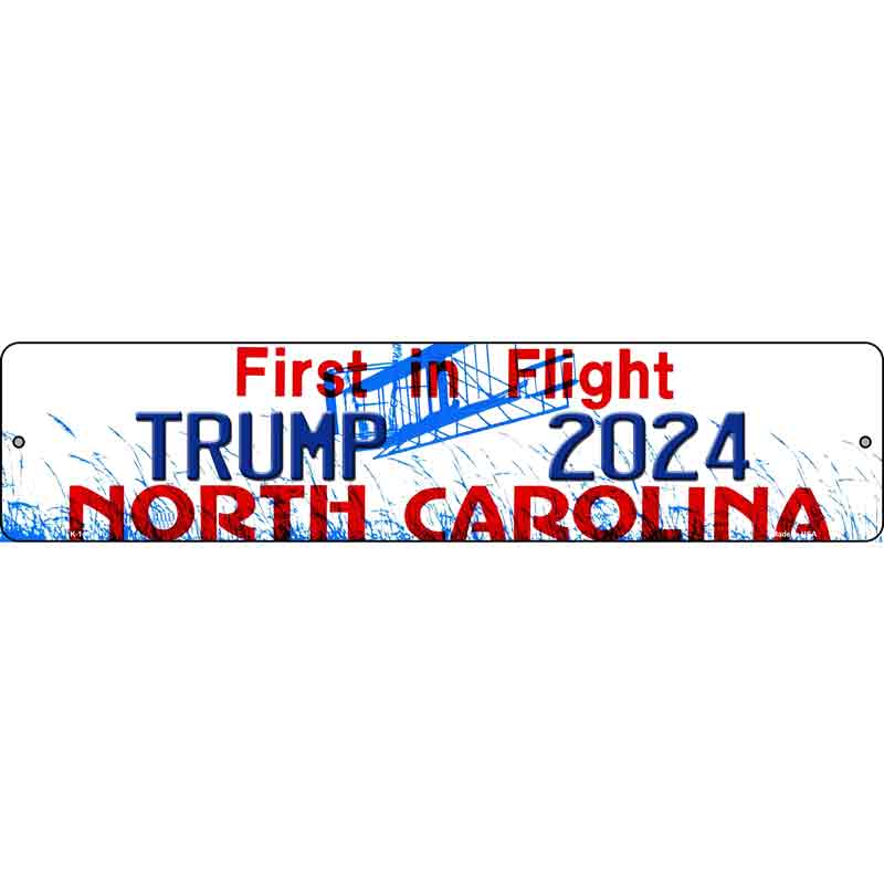 North Carolina Trump 2024 Wholesale Novelty Small Metal Street SIGN