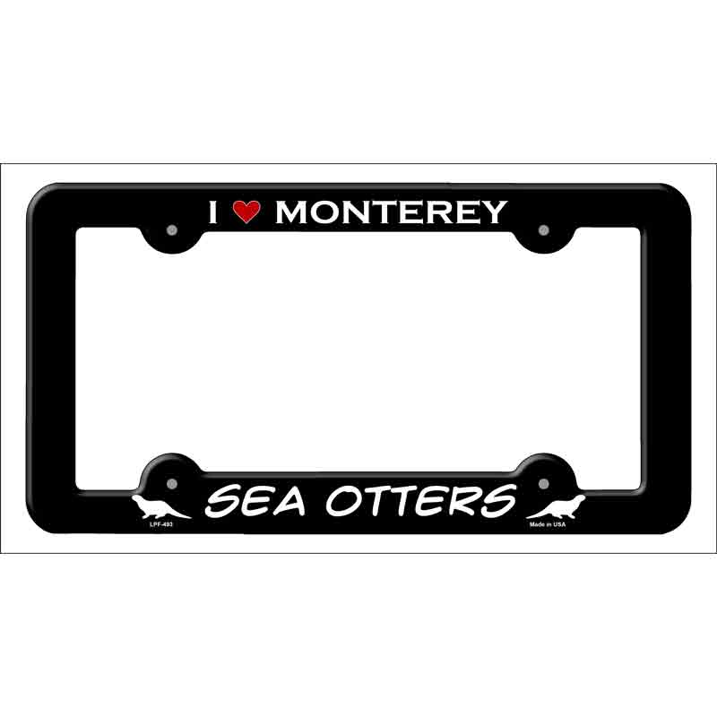 I Love Monterey Whales Wholesale Novelty Metal License Plate FRAME