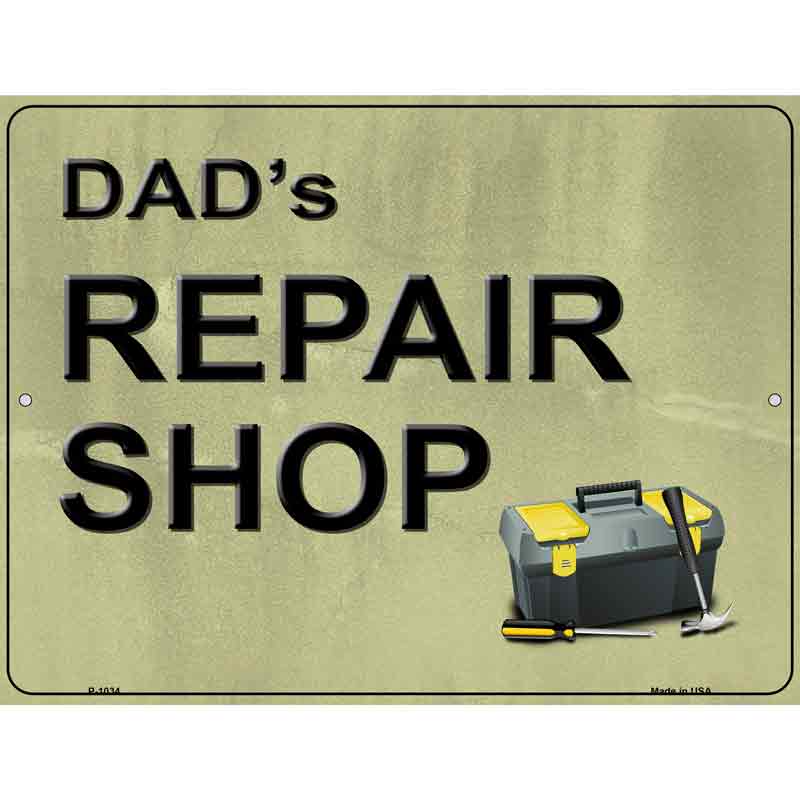 Dads Repair Shop Wholesale Metal Novelty Parking SIGN