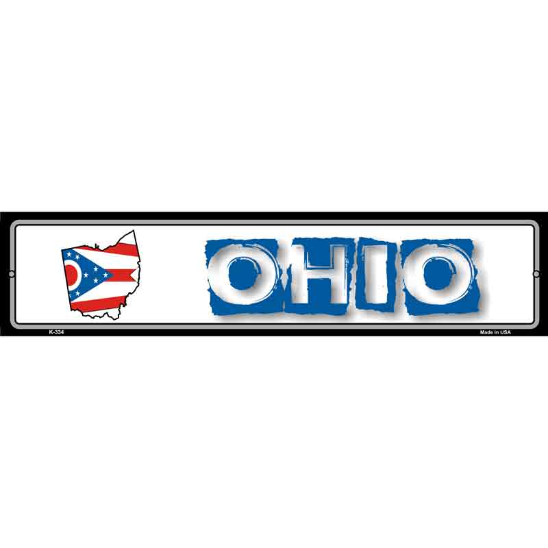 Ohio State Outline Wholesale Novelty Metal Vanity Small Street SIGN