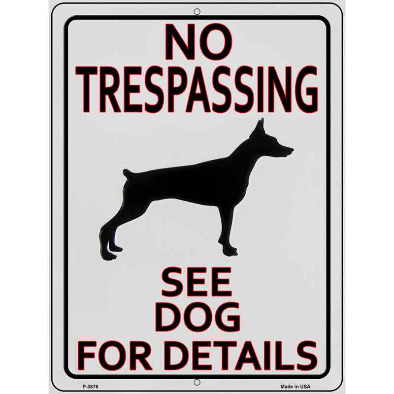 See Dog For Detail Wholesale Novelty Metal Parking SIGN