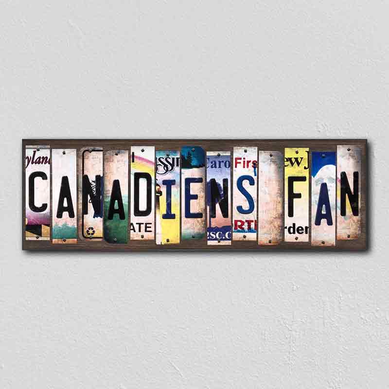 Canadiens Fan Wholesale Novelty License Plate Strips Wood Sign