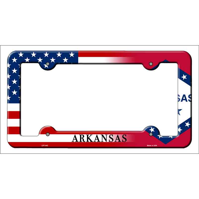 Arkansas|American FLAG Wholesale Novelty Metal License Plate Frame
