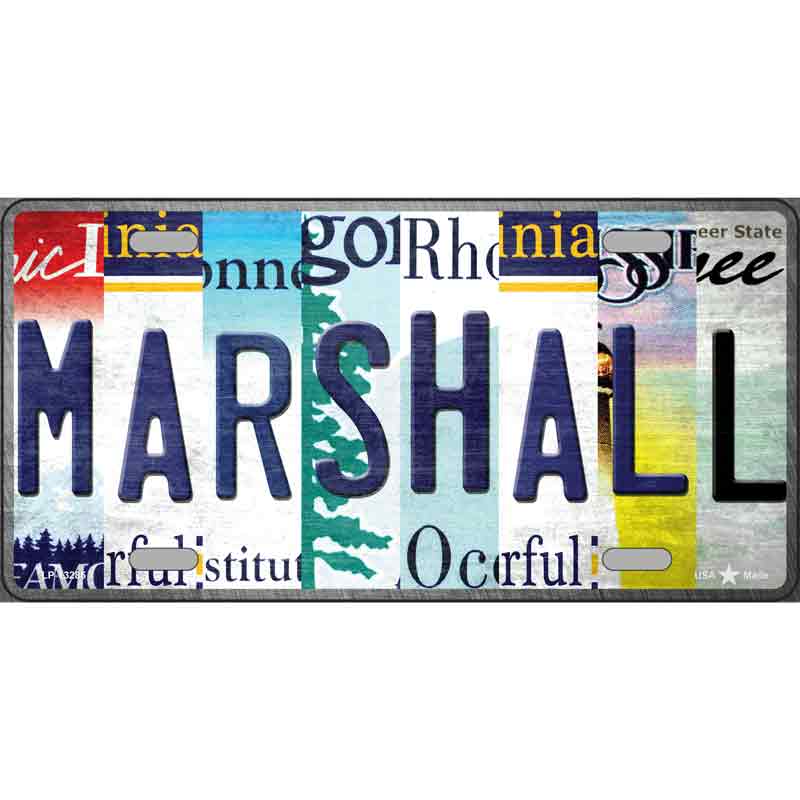 Marshall Strip Art Wholesale Novelty Metal LICENSE PLATE Tag
