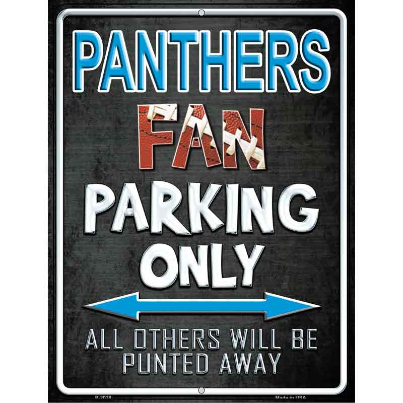 Panthers Wholesale Metal Novelty Parking Sign