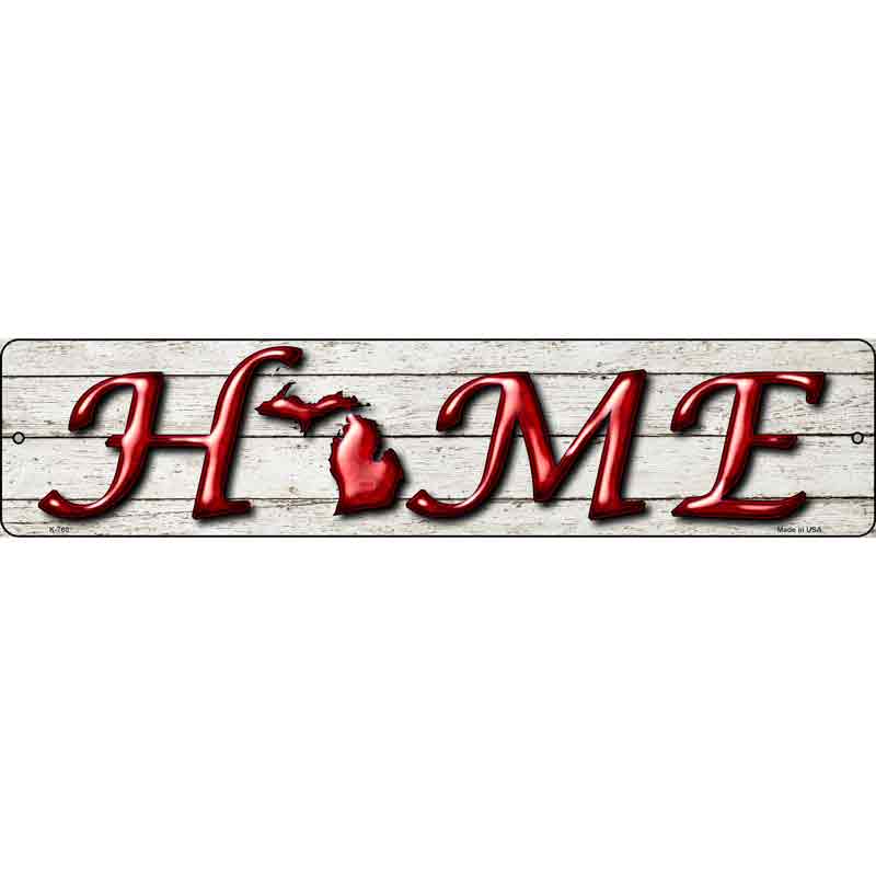 Michigan Home State Outline Wholesale Novelty Mini Metal Street SIGN