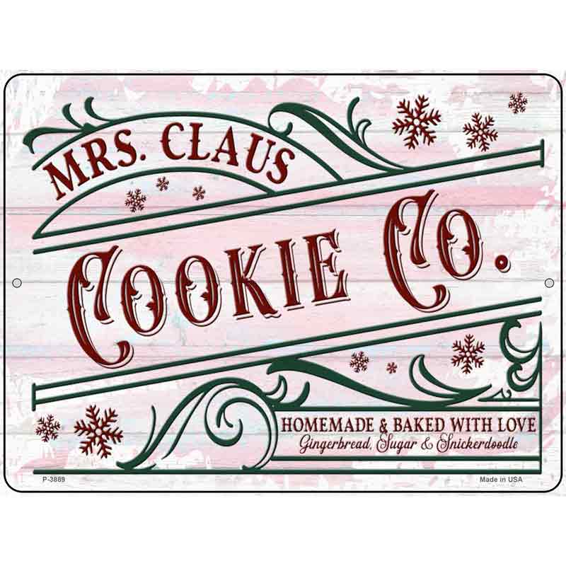 Mrs. Claus Cookie Co Wholesale Novelty Metal Parking Sign